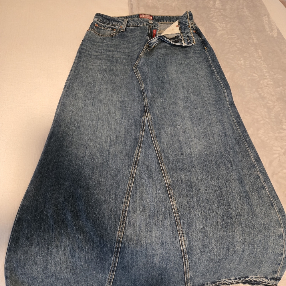 Lucky Brand Blue Denim Skirt New Never Worn